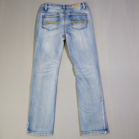 Buffalo Jeans Misha Mid-rise Straight women's size 28 hard washed denim blue - Picture 3 of 12